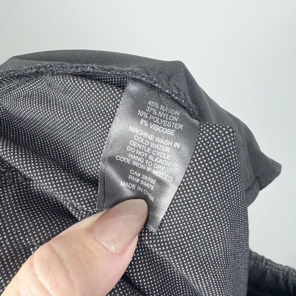 RACHEL ZOE | Drawstring Black & White Mini Plaid Print Pants Women’s Size 6 - Picture 9 of 10